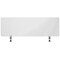 Flash Furniture Clear Acrylic Desk Partition, 18"H x 55"L, Hardware Included BR-DDIA-45139-GG